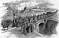 Image 21Stockton and Darlington special inaugural train 1825: six wagons of coal, directors coach, then people in wagons (from Train)