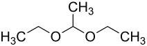 Strukturformel von Acetaldehyddiethylacetal