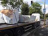 Marmor-Transport in Carrara