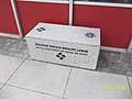 A bench outside the Basque Museum and Cultural Center