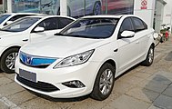 The front view of the Changan Eado EV.