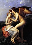Cupido y Psique, de Gérard (1822)