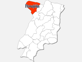 Localização no município de Lamego