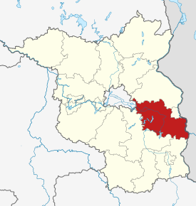 Poziția districtului Oder-Spree în cadrul landului Brandenburg