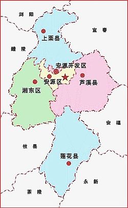 Lokasinya di Kota Pingxiang