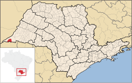 Euclides da Cunha Paulista – Mappa