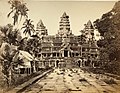 Vue du temple d'Angkor en 1866