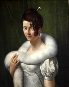 Jeune femme au boa, François Gérard.