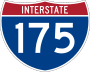 Interstate 175 marker