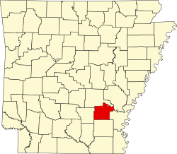Elhelyezkedése Arkansas államban