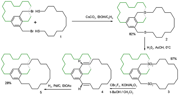 Scheme 4. [14][14]metaparacyclophane