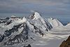 Aletschhorn und Grosser Aletschfirn von Nordosten, vom Grünegghorn aus gesehen (2013)