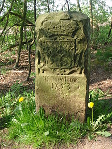 St.Vitus-grenssteen Münster-Gelderland, 1753