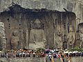 Die 493 begonnenen Longmen-Grotten in der chinesischen Hauptstadt Luoyang enthalten über 100.000 Buddhastatuen.
