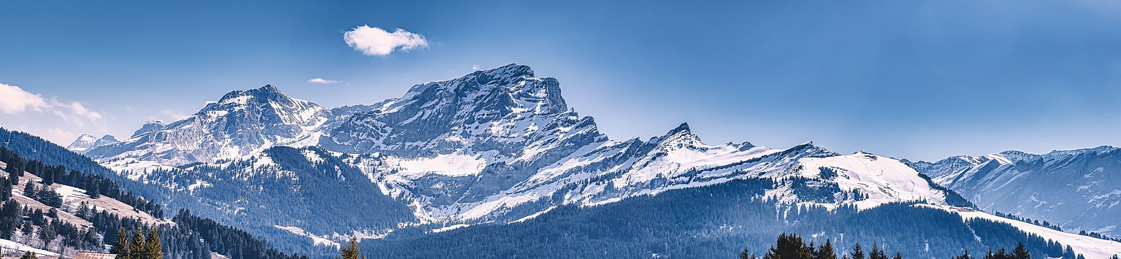 Mountain View from Col-de-Soud above Gryon.