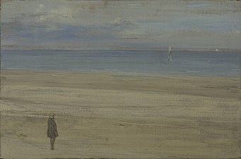 James Abbott McNeill Whistler, Harmonie de bleu et d'argent:Trouville, 1865.