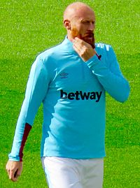 James Collins a West Ham United színei 2016-ban