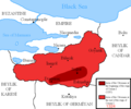 Територија Отоманских Бејлика током владавине Османа I.