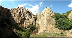 The first waterfall of Zane Sar in Tarom