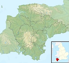 West Okement River is located in Devon