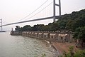 Humen-Perlfluss-Brücke und die Weiyuan-Festung im Vordergrund