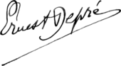 signature d'Ernest Depré