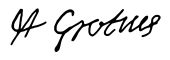 signature de Hugo Grotius