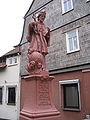 Statuo de Johano Nepomuka en Bensheim (Germanio)