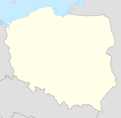 Mapa konturowa Polski w latach 1951–1975, u góry po prawej znajduje się punkt z opisem „Zaboryszki”