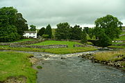 Oughtershaw Beck and Green Field Beck in Langstrothdale near Beckermonds become the River Wharfe 54°13′0.6″N 2°11′39.34″W﻿ / ﻿54.216833°N 2.1942611°W﻿ / 54.216833; -2.1942611