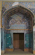 Puerta interior de la mezquita Azul de Tabriz