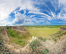 Fossé près du lac Lunh