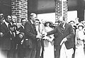 Ted Ray receives the US Open trophy 1920