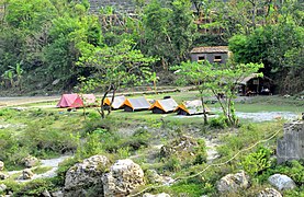 Camping on Saryu river