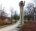 Monumentet i Jurij Gagarin Parken i Poznan i Polen.