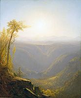 Garganta en las montañas, de Sanford Robinson Gifford (luminista).