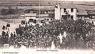 L'inauguration de la gare de Nogent-le-Haut (1904)