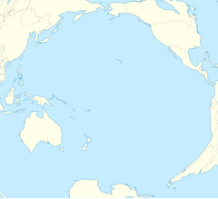 Location of the ridge in the southern Pacific Ocean