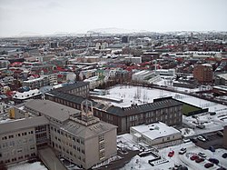 Reykjavik seen from Hallgrímskirkja