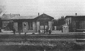 Der Bahnhof Forsbach um 1905