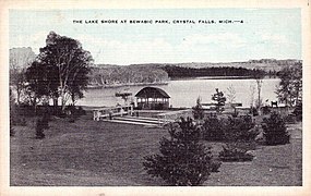 Fortune Lake shore, c. 1940