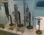 L'un des appareils de laboratoire qu'utilisa Fritz Haber pour synthétiser de l'ammoniac sous haute pression.
