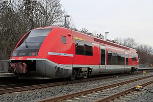 Triebwagen der Baureihe 641 im Bf Dachrieden