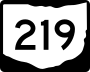 State Route 219 marker