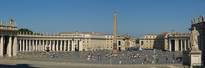 Panorama placu św. Piotra