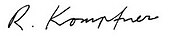 signature de Rudolf Kompfner