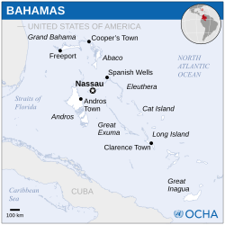 Location of The Bahamas