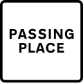 Passing place on a narrow road