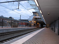 Perron van het treinstation "Brussel-West"