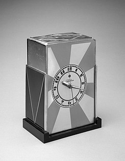 Relógio de Paul T. Frankl (final dos anos 1920).